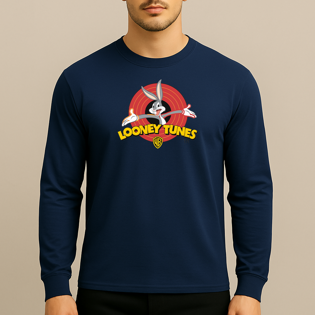 Men's Looney Tunes Warner Brothers Cartoon Long Sleeve T-Shirt