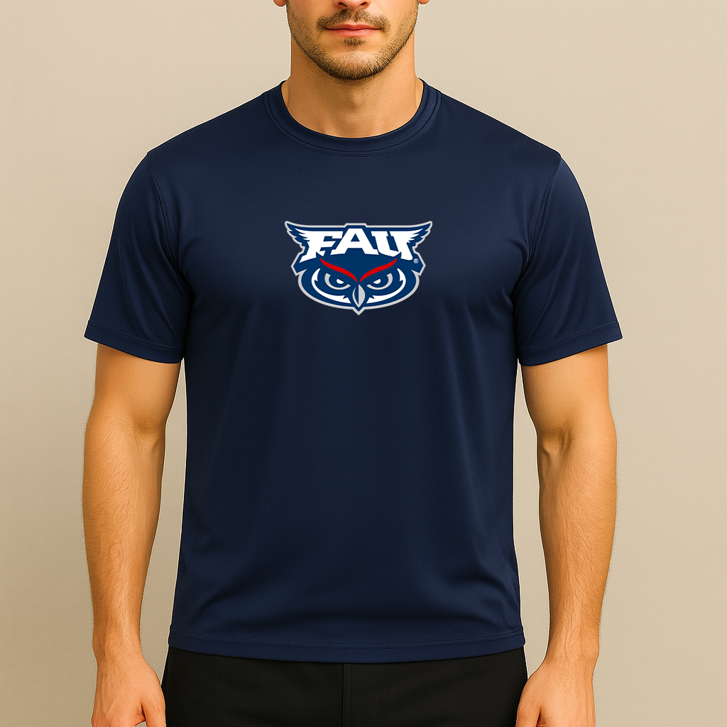 Men's Florida Atlantic Owls Logo Polyester T-Shirt