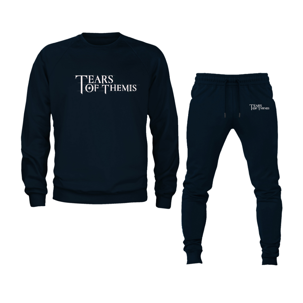 Men's Tear Of Themis Logo Crewneck Sweatshirt Joggers Suit