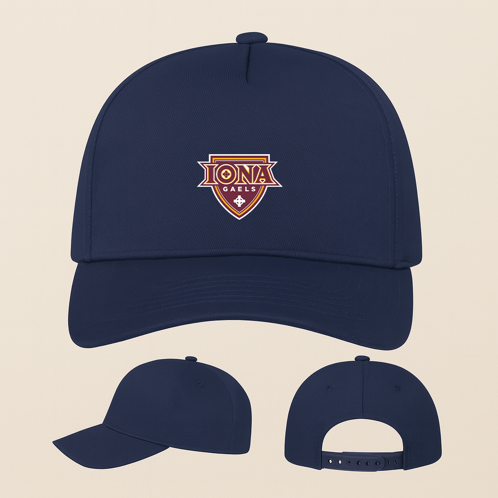 Iona Gaels Logo Five Panel Twill Snapback Cap