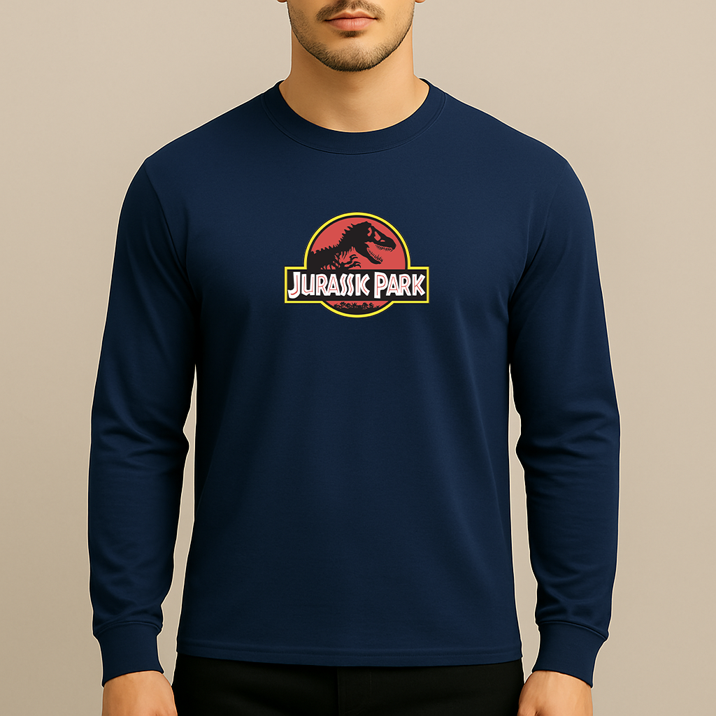 Men's Jurassic Park Movie Long Sleeve T-Shirt