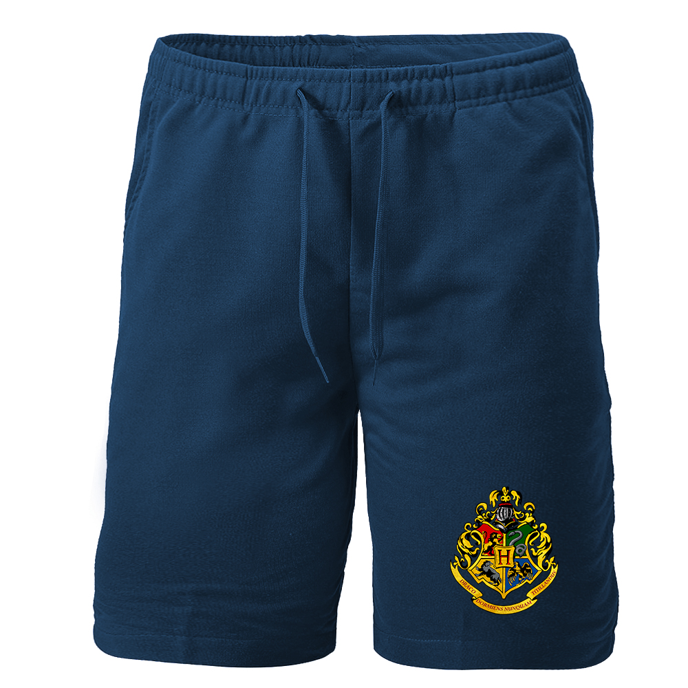 Men's Hogwarts Emblem Harry Potter Movie Athletic Fleece Shorts