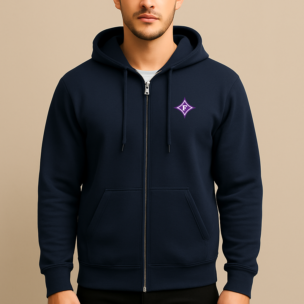 Men's Furman Paladins Logo Zipper Hoodie