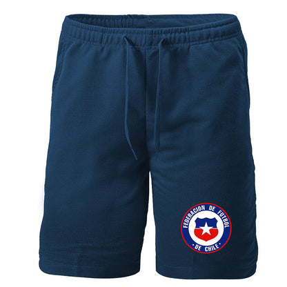 Men's Chile National Soccer Team  Athletic Fleece Shorts
