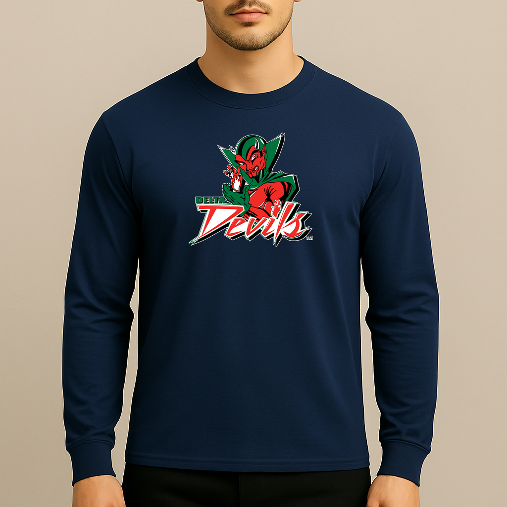 Men's MVSU Delta Devils Logo Long Sleeve T-Shirt