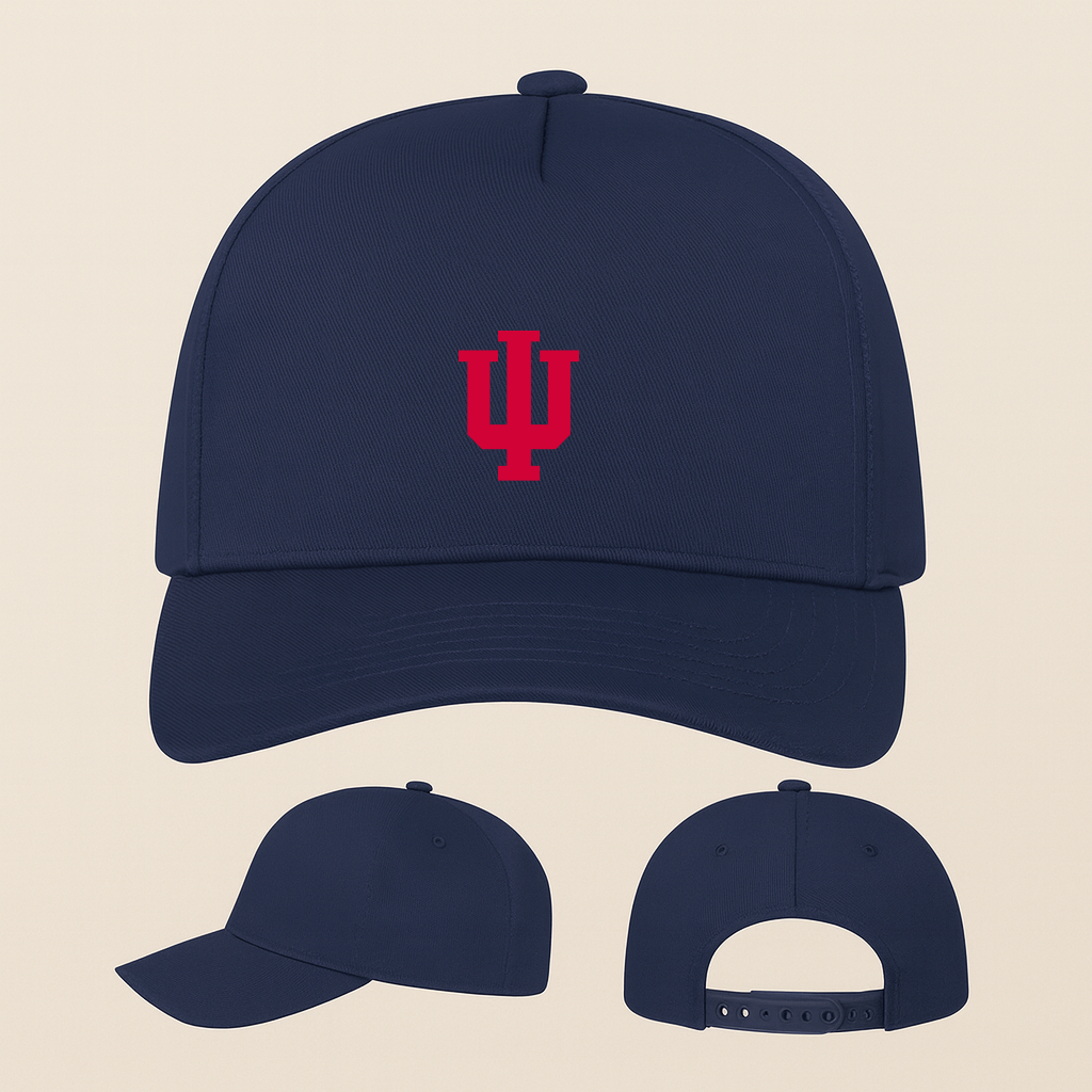 Indiana Hoosiers Logo Five Panel Twill Snapback Cap