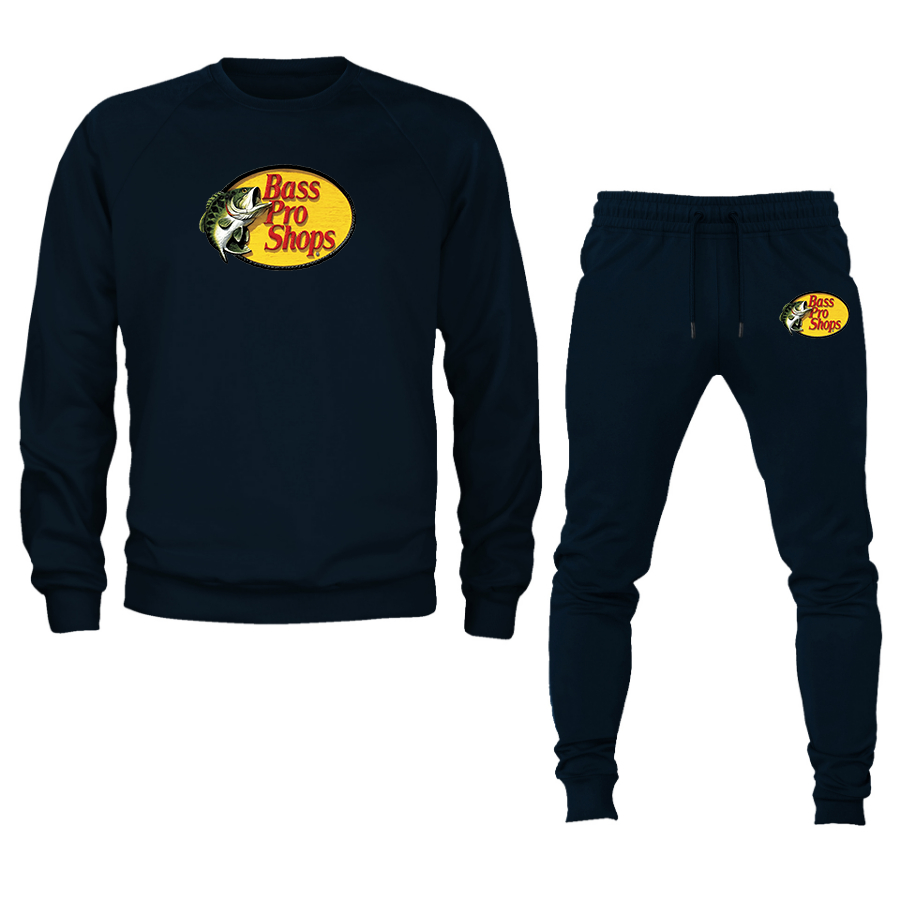 Men's Bass Pro Shops Logo Crewneck Sweatshirt Joggers Suit