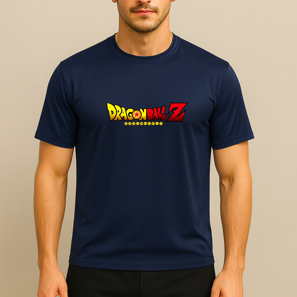 Men's Dragon Ball Z Title Polyester T-Shirt