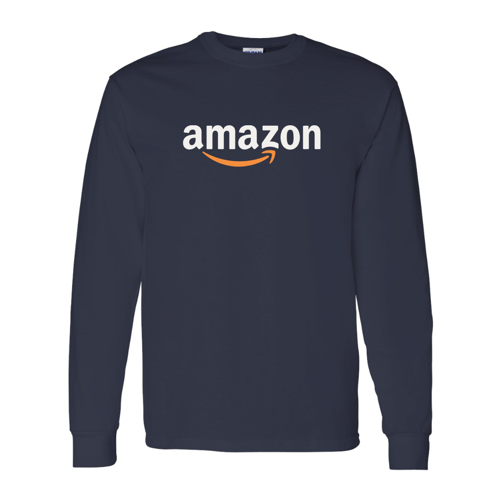 Men's Amazon Logo Gildan Heavy Cotton Long Sleeve T-Shirt