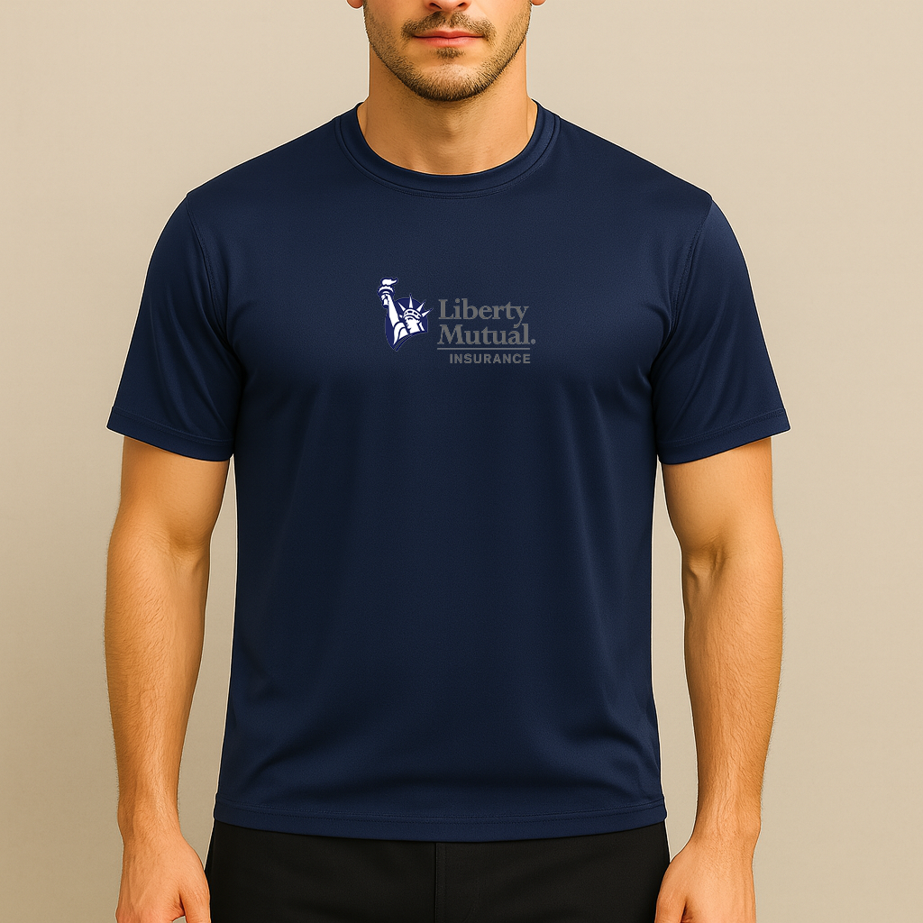 Men's Liberty Mutual Insurance Logo Polyester T-Shirt