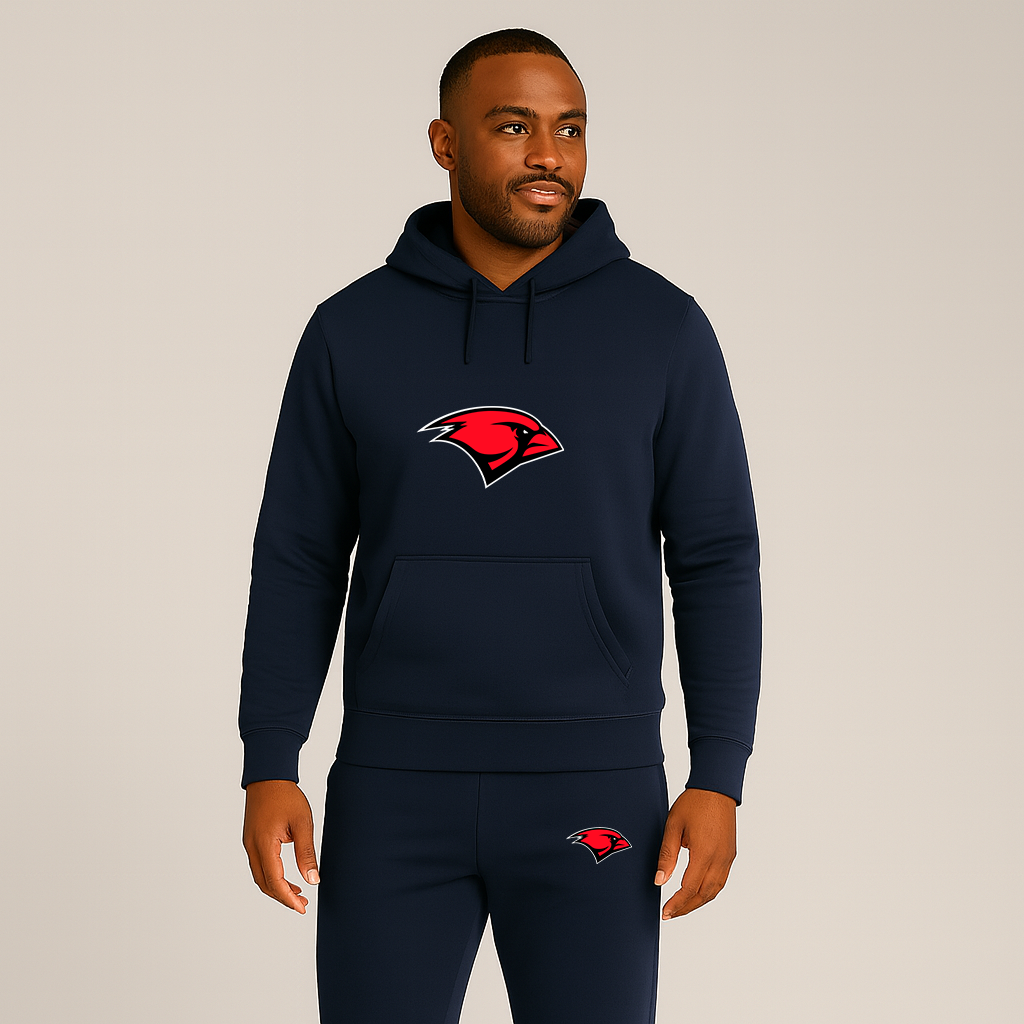 Men's Incarnate Word Cardinals Logo Hoodie Joggers Set