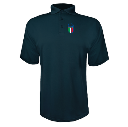 Men's Italy National Soccer Polyester Polo