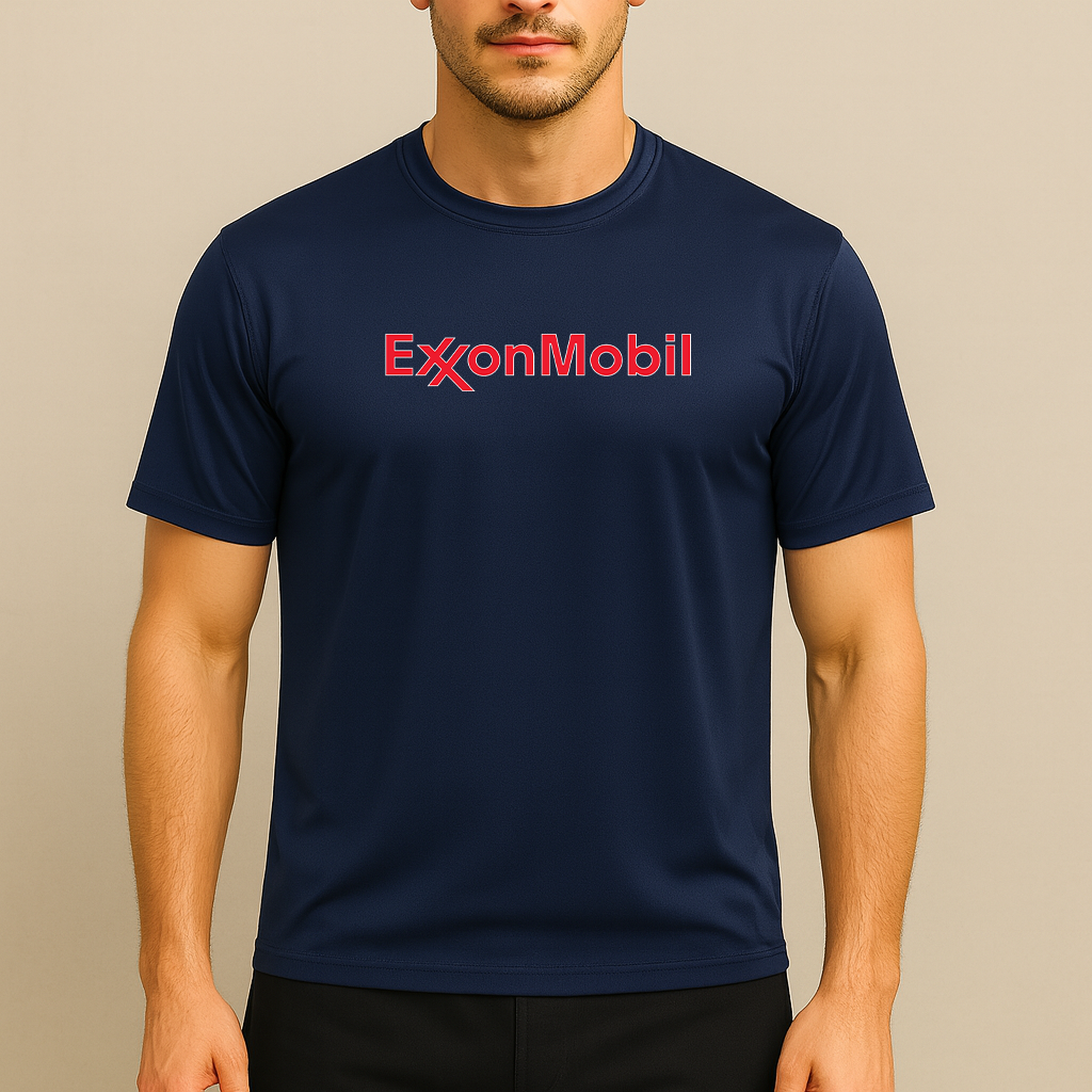 Men's Exxon Mobil Gas Station Polyester T-Shirt
