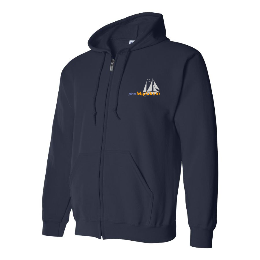 Men's phpMyAdmin Logo Zipper Hoodie