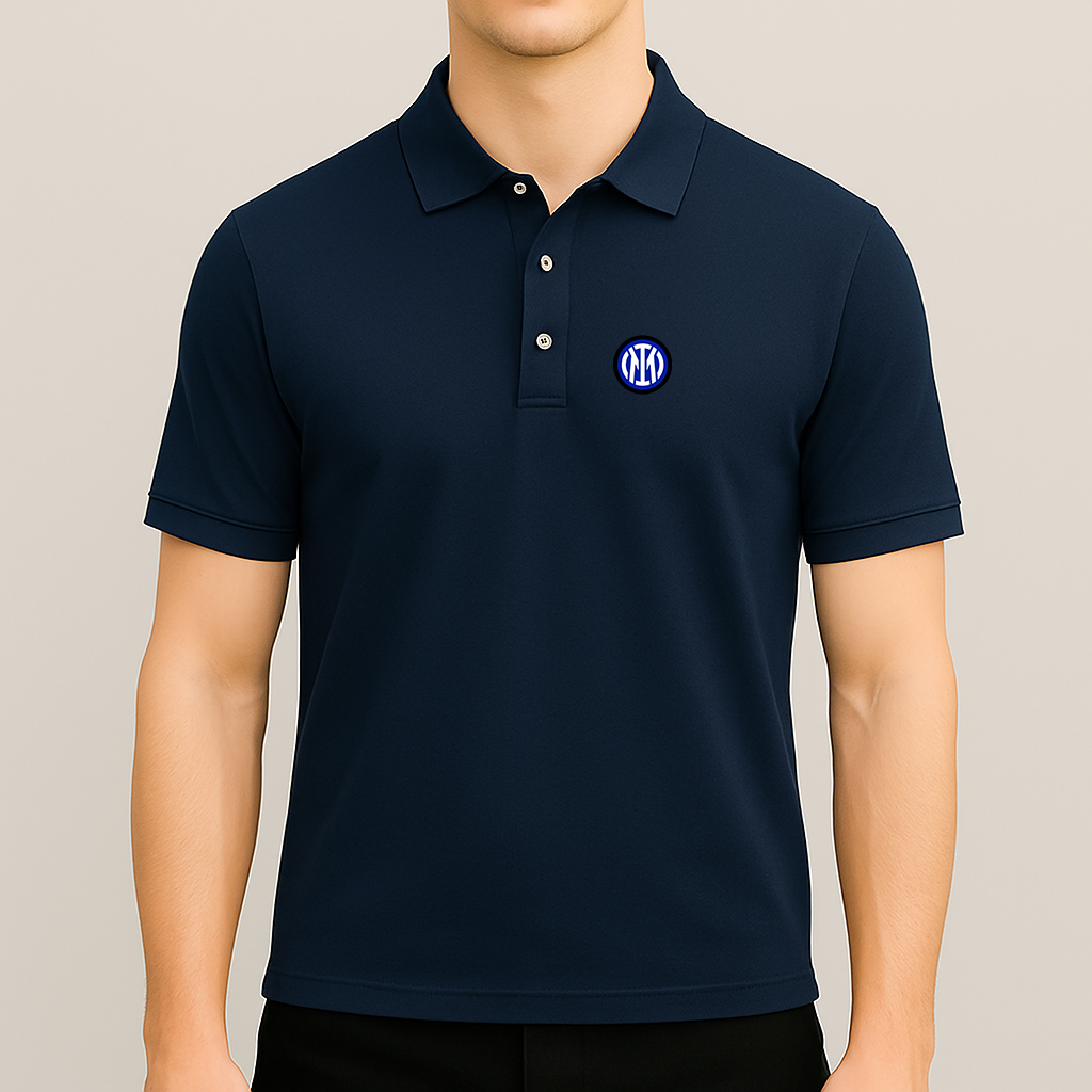 Men's Inter Milan 2025 Soccer Logo Dry Blend Polo