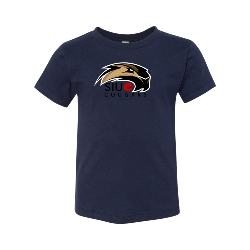 SIU Edwardsville Cougars Logo BELLA  CANVAS Toddler Jersey Tee