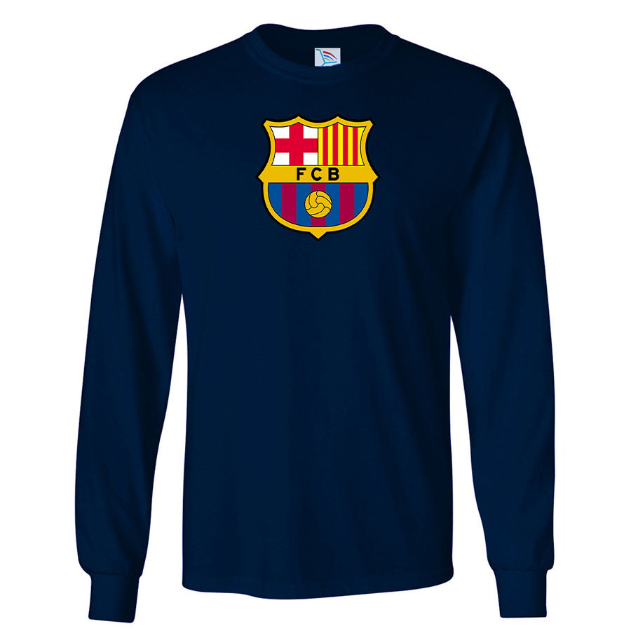 Youth Kids F.C. Barcelona Soccer Long Sleeve T-Shirt