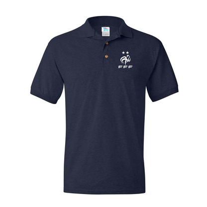 Men's France Soccer Dry Blend Polo