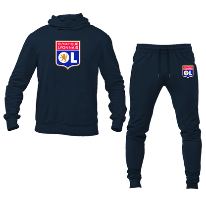 Men's Olympique Lyonnais FC Hoodie Joggers Set