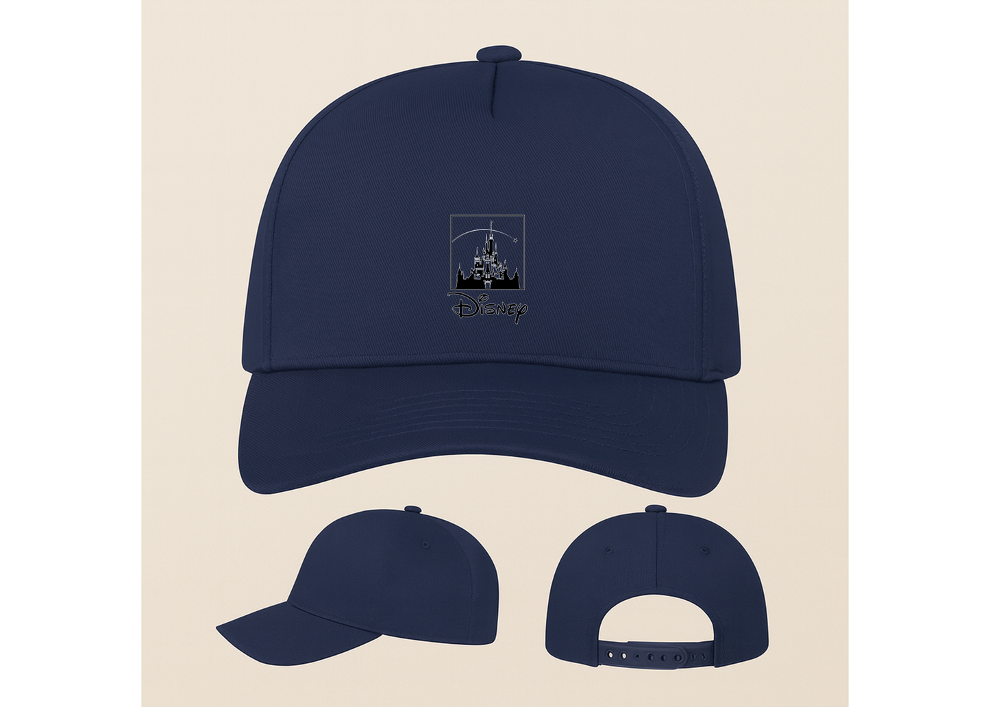 Walt Disney Cartoon Five Panel Twill Snapback Cap