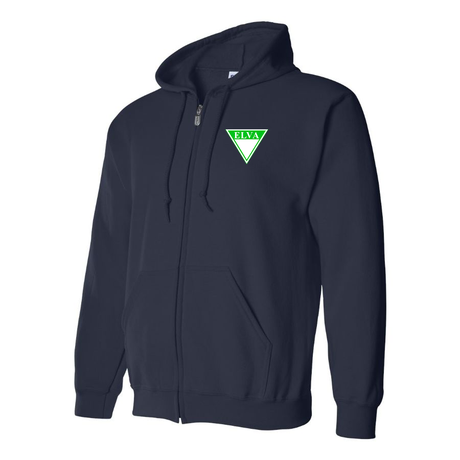 Men's Elva Logo Zipper Hoodie