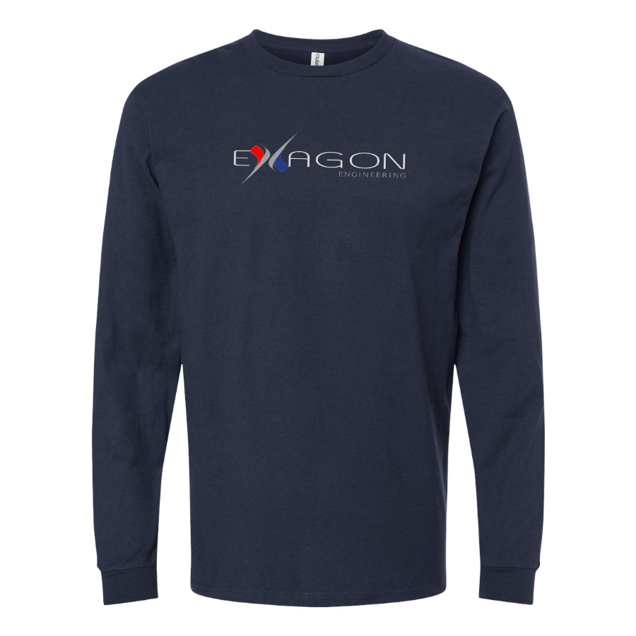 Youth Exagon Engineering Logo Cotton Long Sleeve T-Shirt