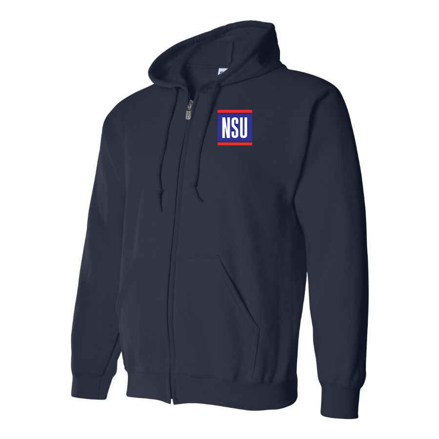 Men's NSU Logo Zipper Hoodie