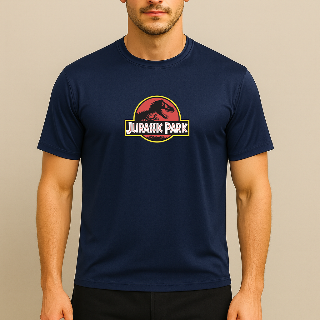 Men's Jurassic Park Movie Polyester T-Shirt