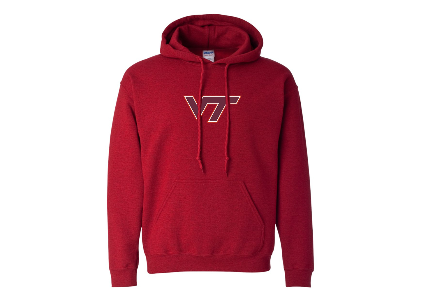 Men's Virginia Tech Hokies Gildan  Heavy Blend Hooded Sweatshirt