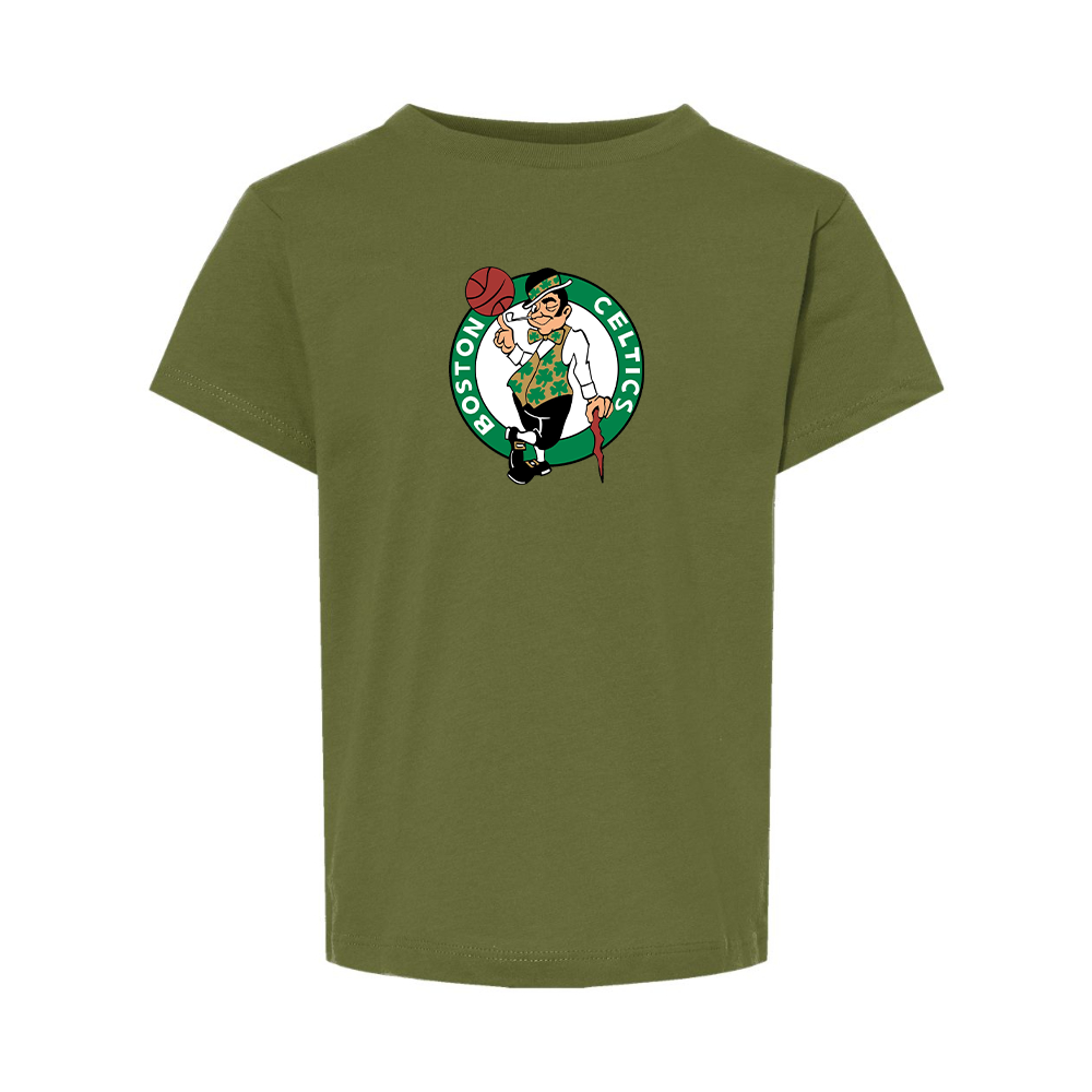 Boston Celtics Logo BELLA  CANVAS Toddler Jersey Tee