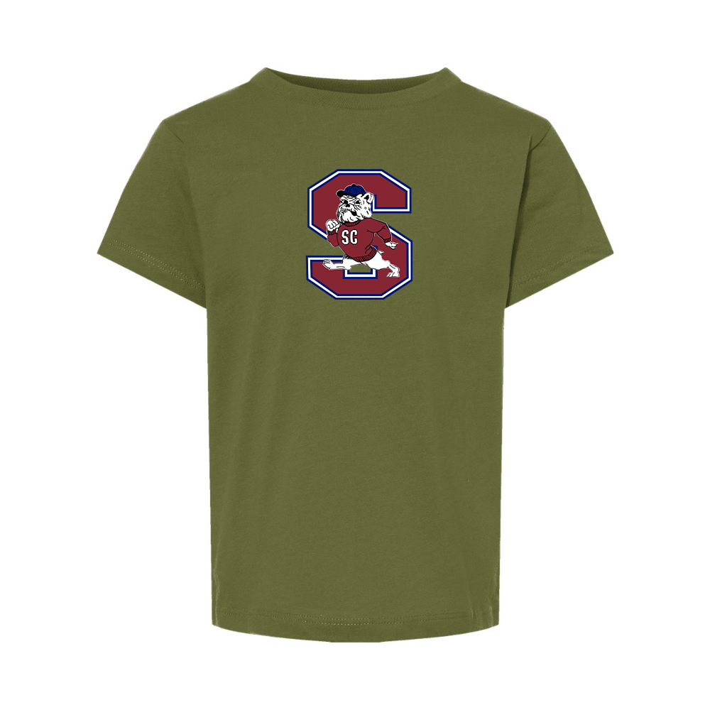 South Carolina State Bulldogs Logo BELLA  CANVAS Toddler Jersey Tee
