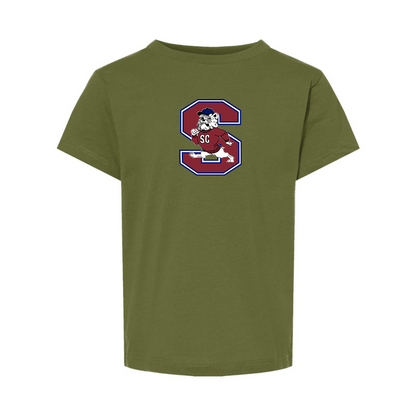 South Carolina State Bulldogs Logo BELLA  CANVAS Toddler Jersey Tee