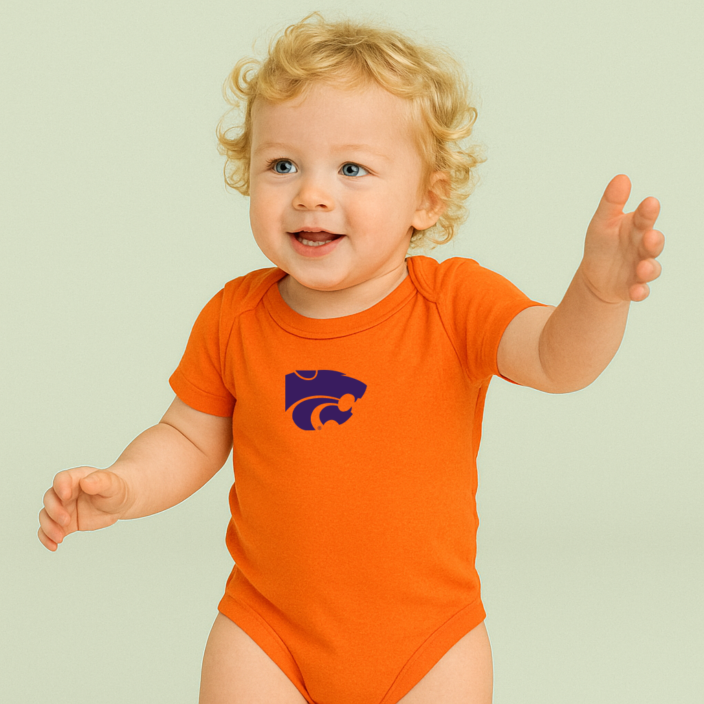 Kansas State Wildcats Logo Baby Romper Onesie