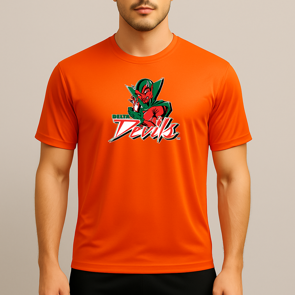 Men's MVSU Delta Devils Logo Polyester T-Shirt