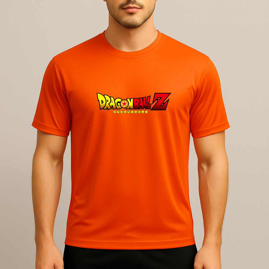 Men's Dragon Ball Z Title Polyester T-Shirt