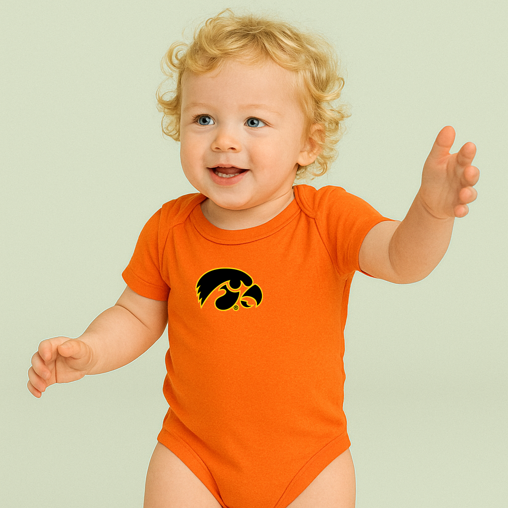 Iowa Hawkeyes Logo Baby Romper Onesie