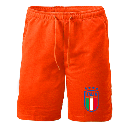 Men's Italy National Soccer Athletic Fleece Shorts