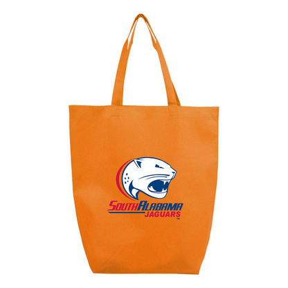 South Alabama Jaguars Logo Q-Tees Non-Woven Gusset Bottom Tote