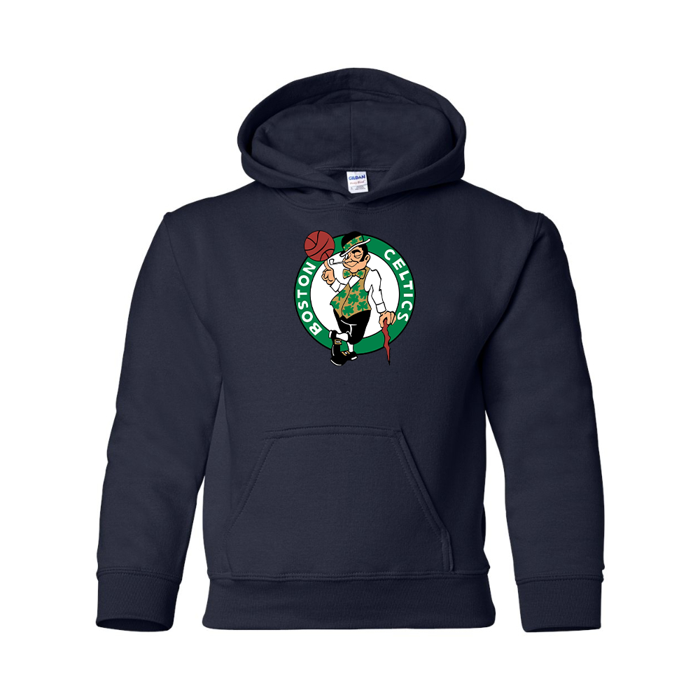 Youth Boston Celtics Logo Gildan Heavy Blend  Hooded Sweatshirt