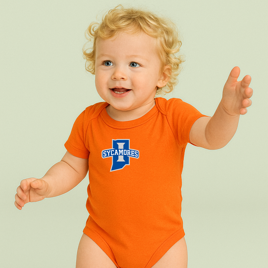 Indiana State Sycamores Logo Baby Romper Onesie