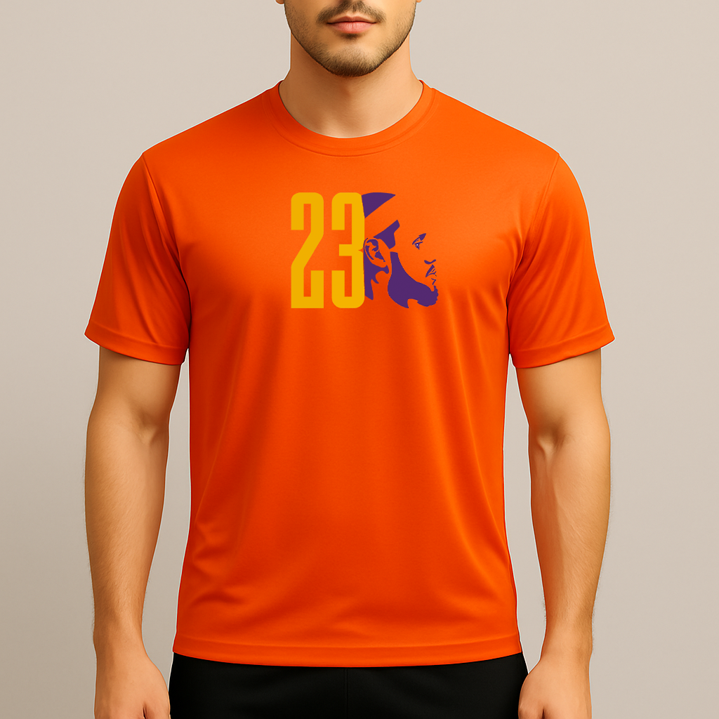 Men's Lebron James 23 Sports Polyester T-Shirt