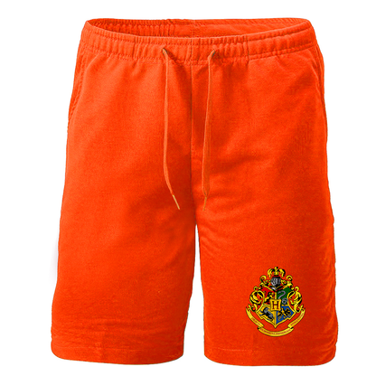 Men's Hogwarts Emblem Harry Potter Movie Athletic Fleece Shorts
