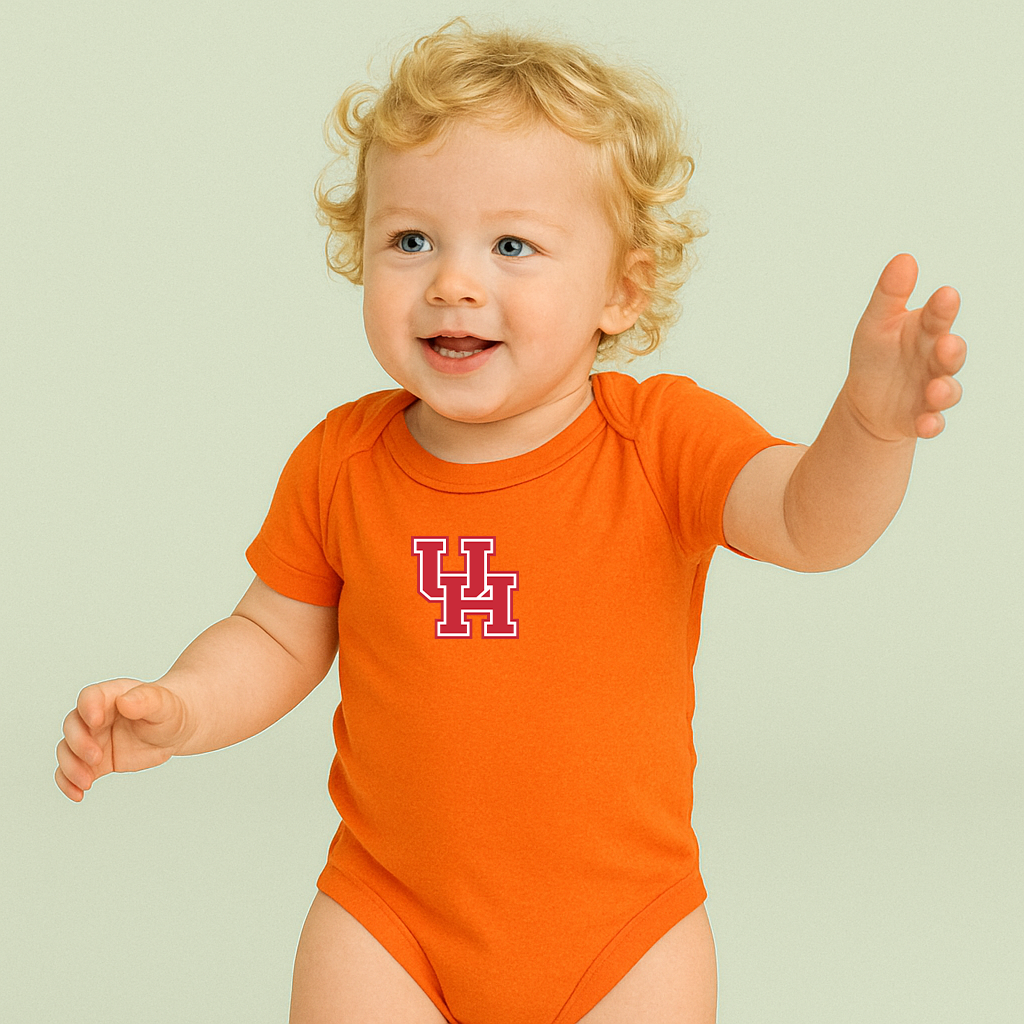 Houston Cougars Logo Baby Romper Onesie