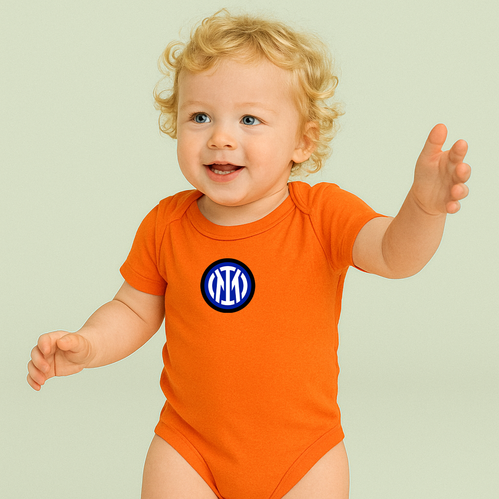 Inter Milan 2025 Soccer Logo Baby Romper Onesie