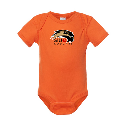 SIU Edwardsville Cougars Logo  Rabbit Skins Infant Baby Rib Bodysuit