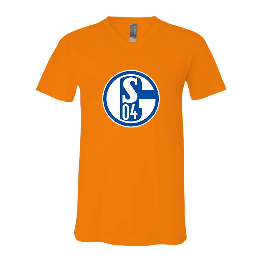 Men’s  Schalke 04 FC - BELLA + CANVAS - Jersey V-Neck Tee - 3005