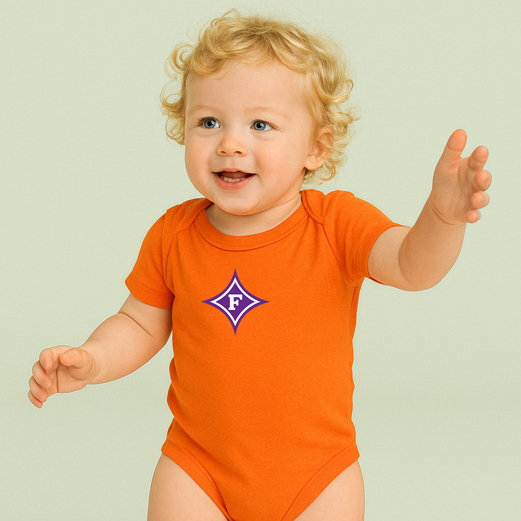 Furman Paladins Logo Baby Romper Onesie
