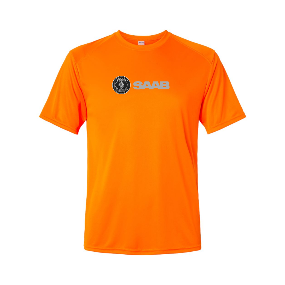 Men's Saab Logo Polyester T-Shirt