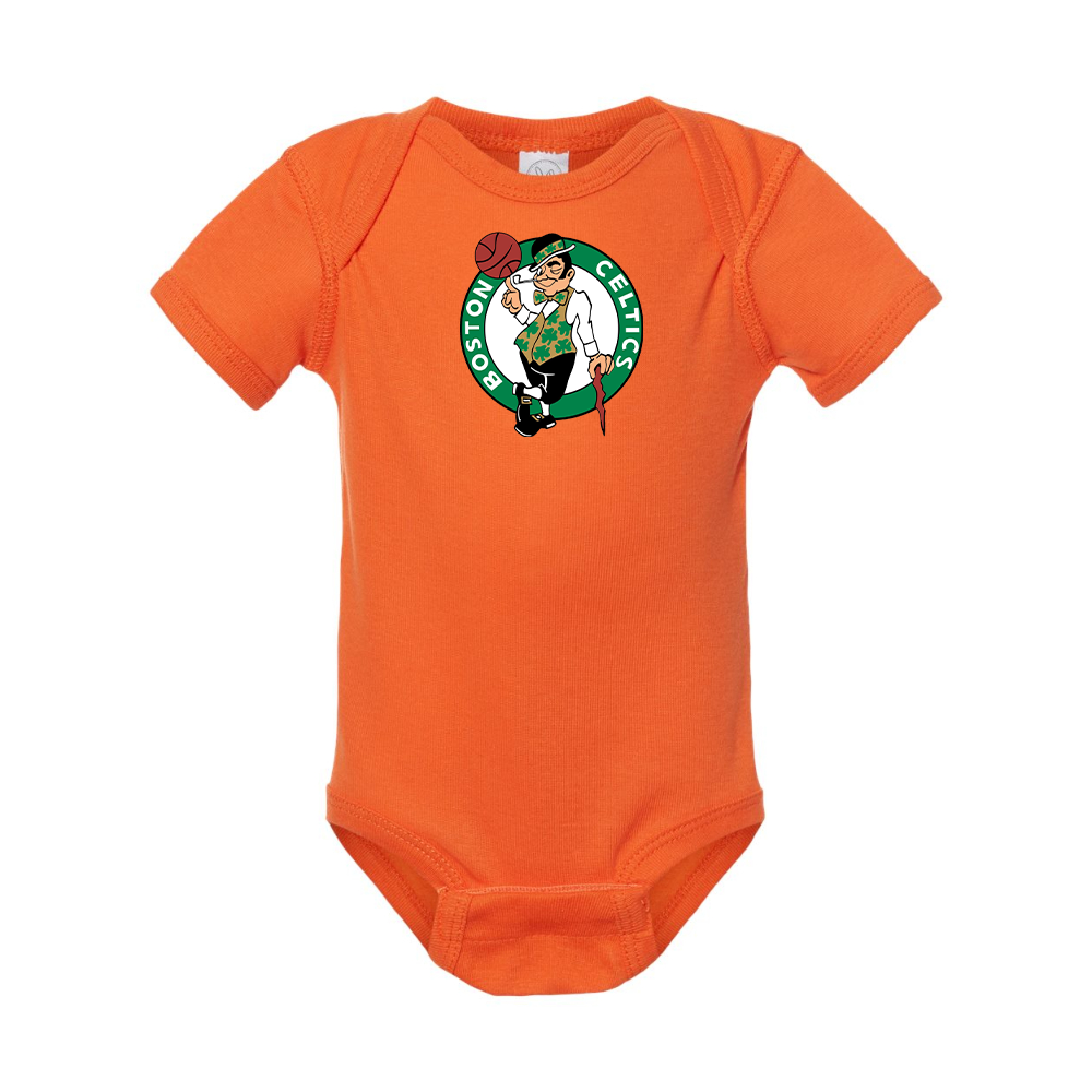 Boston Celtics Logo Rabbit Skins Infant Baby Rib Bodysuit