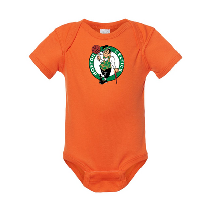 Boston Celtics Logo Rabbit Skins Infant Baby Rib Bodysuit